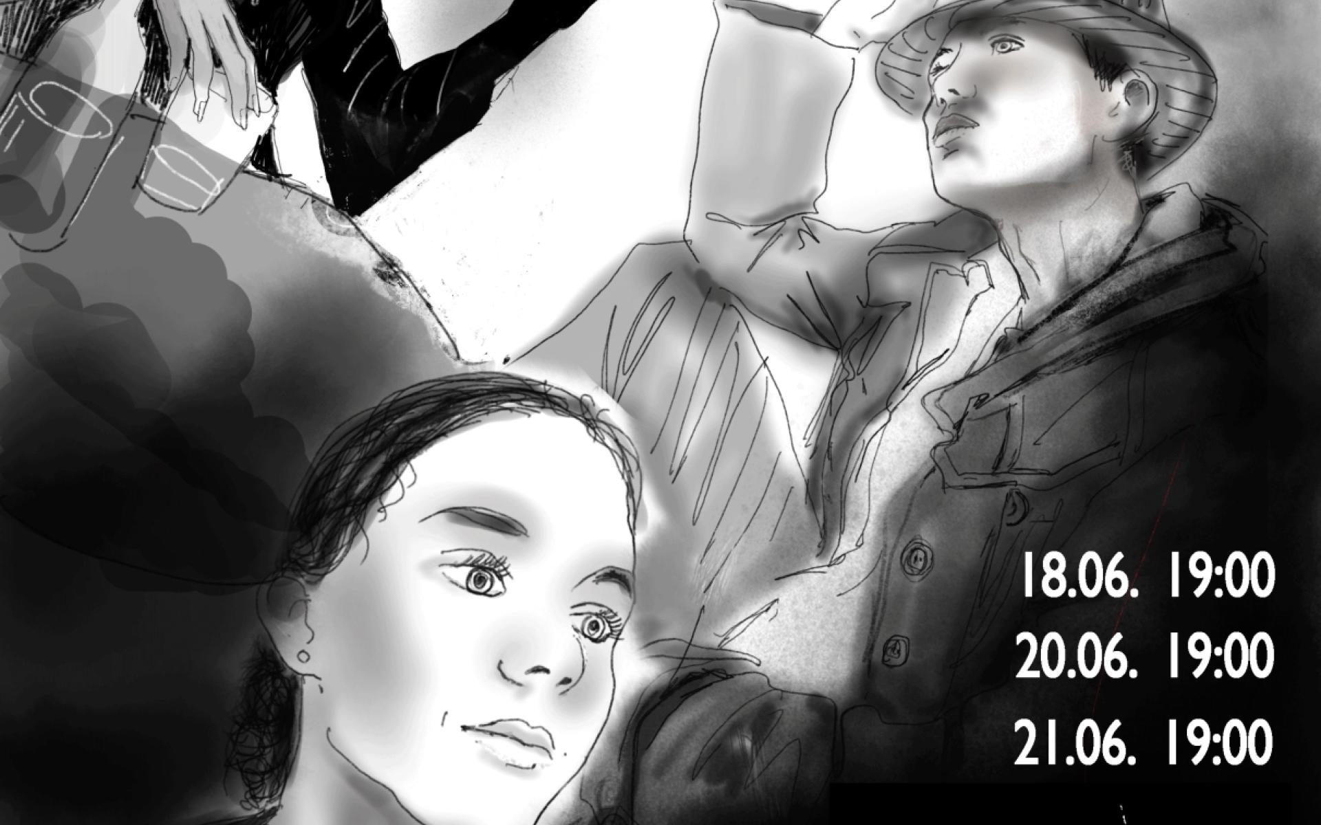 THEater OberStufe 2023/24 - Happy End Plakat