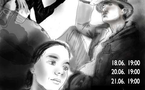 THEater OberStufe 2023/24 - Happy End Plakat